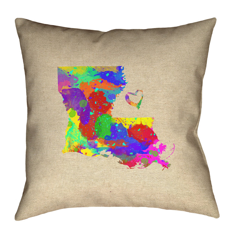 Coussin Katelyn Smith, 20 po x 20 po, Polyester sergé, Coussin décoratif