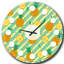 Horloge murale Pineapple Summer Bliss I - Mid-Century-40748278