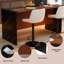 Ensemble de table de salle à manger de style moderne avec éclairage DEL et 4 tabourets de bar pour les espaces de vie contemporains-1129492162