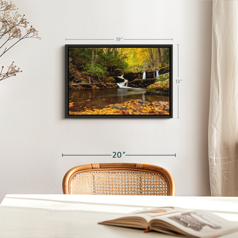 «Smoky Mountains Waterfalls Wall Art», H 13 po x l 19 po