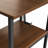 L-Shape Home Office Two Tone Desk With Storage, Walnut