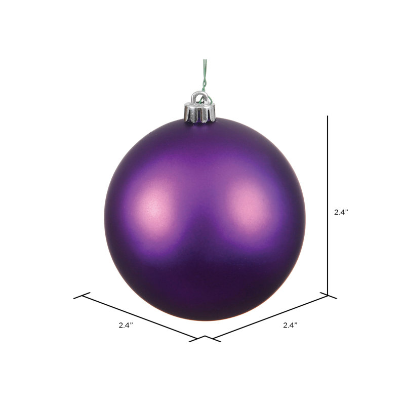 Boule incassable 2 po, Prune mate