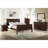 Full Size Panel Sleigh Bed Frame, Transitional Solid Wood Furniture for Bedroom Use with Cherry Finish