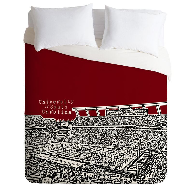 Ensemble de housse de couette University of South Carolina, Housse de couette pour grand lit et 2 taies décor