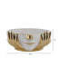 Ahvianna Handmade Ceramic Decoration Dish, White and Gold Face Modern Design Bowl Home Decor Accent Piece