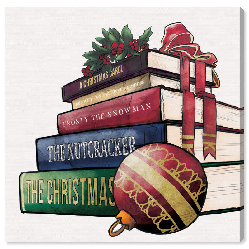 «Holiday Tales», peinture sur toile, H 12 po x l 12 po x P 1,5 po