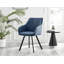 Eubanks Luxury Fabric Upholstered Dining Chair with Chrome Metal Legs - Modern Home-855081606-855081605
