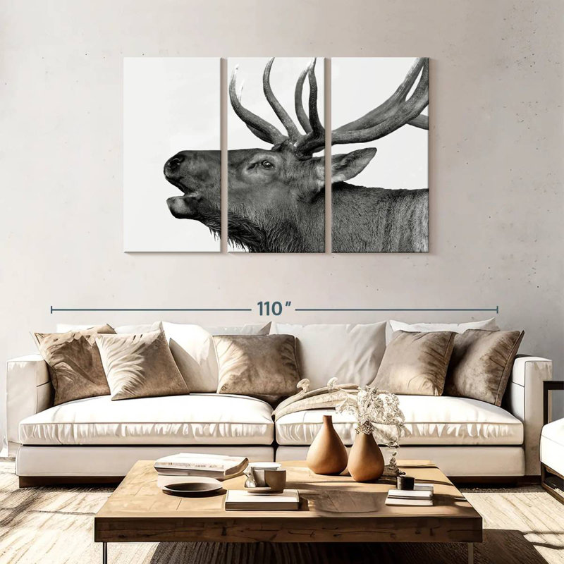 Brampt Deer Call, 48" H x 74" W