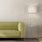 Elwina 56'' Satin Tray Table Floor Lamp with USB