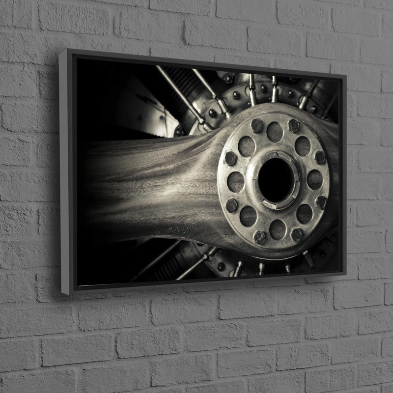 Affiche moderne sur toile à hélice moderne, parfaite comme cadeau personnalisé pour la décoration de bureau, Noir