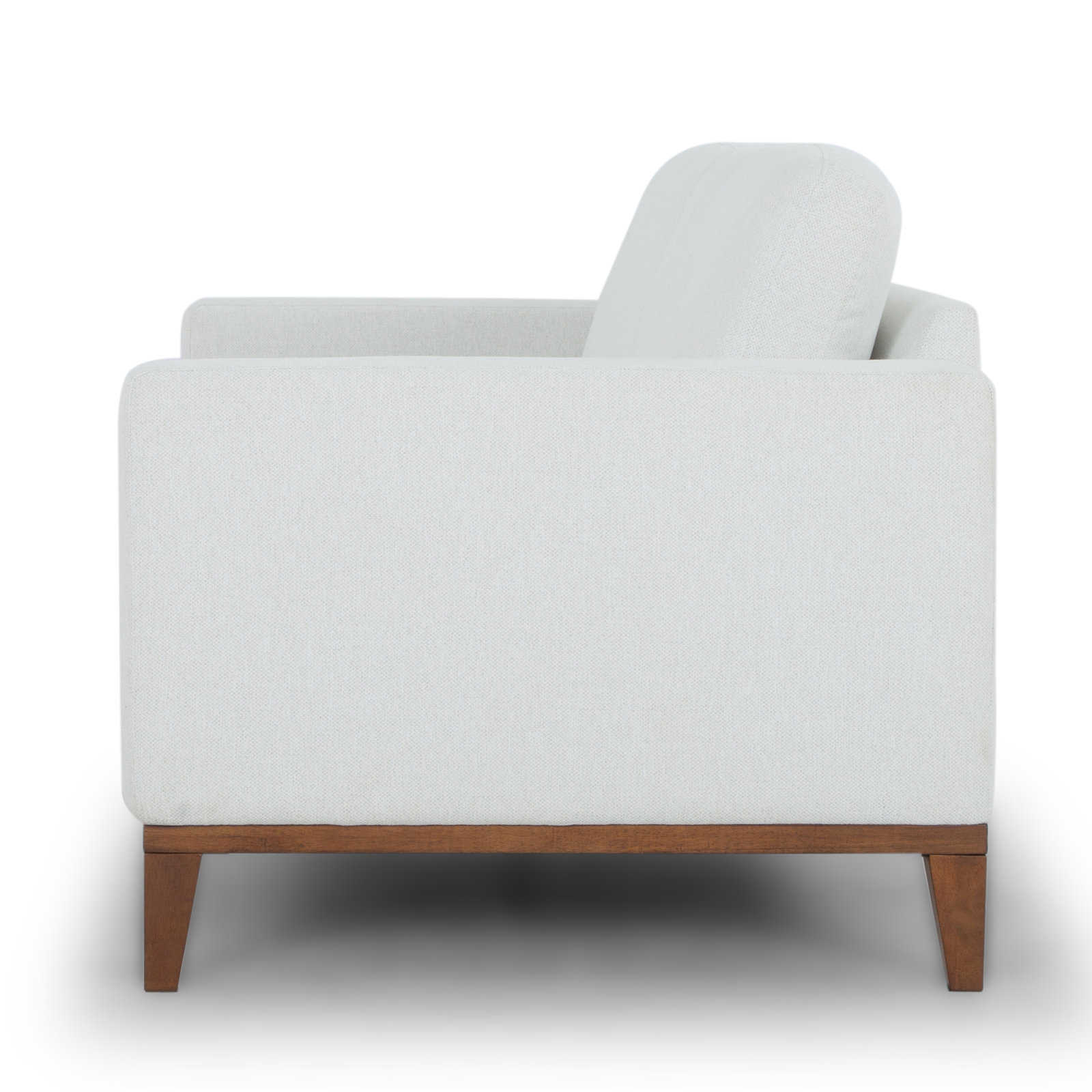 Libra 85" Sofa, White Performance Basketweave