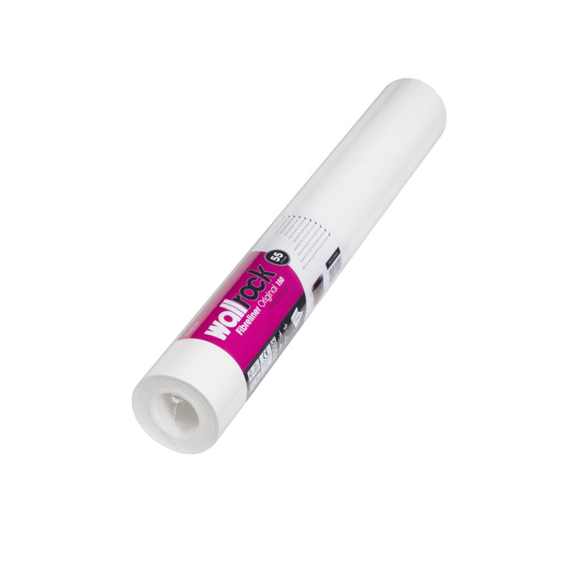 Single Fibreliner 10m L x 55cm W Plain Roll Wallpaper