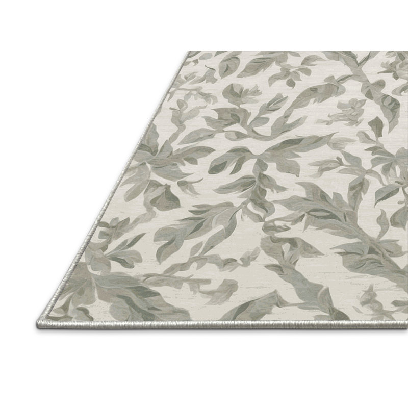 Tapis beige soyeux et moelleux, Rectangulaire 3 pi x 5 pi