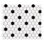 Carreau de mosaïque en porcelaine hexagonale blanche matte 1 1/4 po x 11-7 / 8 po Madison Hex Matte