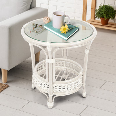 Pesmes Rattan Wicker Coffee Table by Bay Isle Home
