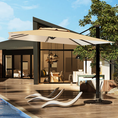 10 Ft. X 13ft. Patio Umberlla Feasible Outdoor Umberlla For Outdoors Activities, Without Base