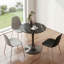 Table bistro ronde moderne en faux marbre noir avec base tulipe pour petits espaces-1468717724-1469075092