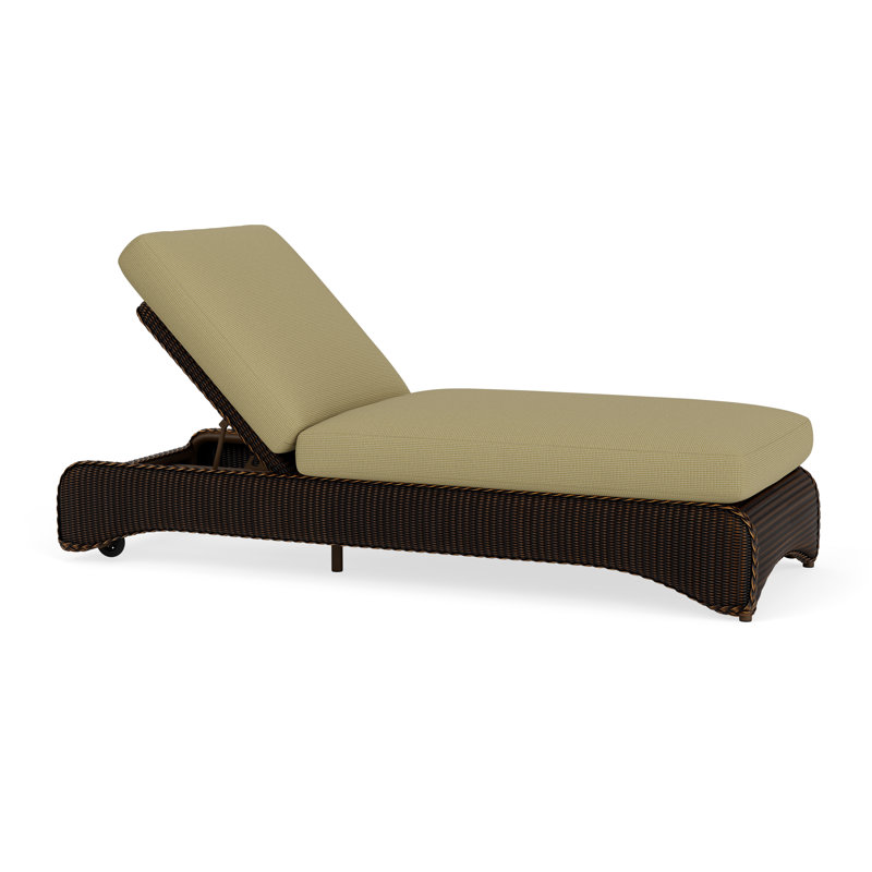 Loom Outdoor Chaise Lounge, Mink, Fife Sahara