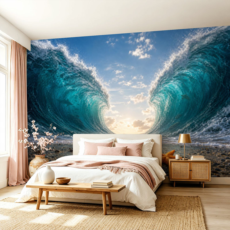 Adhésif mural amovible auto-adhésif et amovible, L 99,6 po x l 144 po