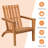 Garberville Acacia Outdoor Adirondack Chair-1810749690