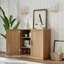 Bibliothèque de rangement en bois 62 "avec tablettes réglables-950220667