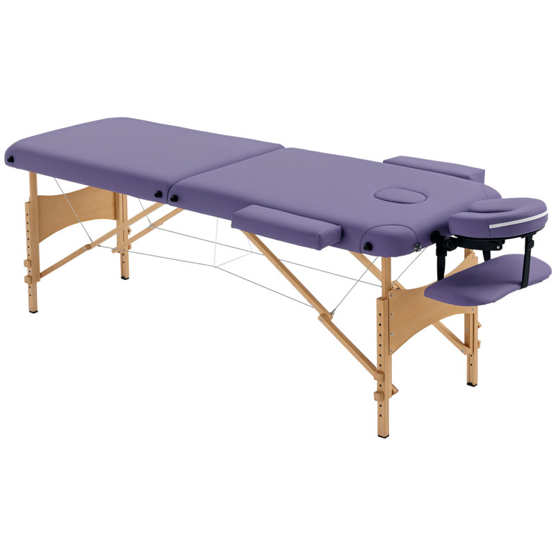 Amyann Faux Leather Massage Chair, Purple