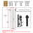 Bifold Barn Door - K Shape Panel Core Finish Design Interior Door With Installation Hardware Kit
