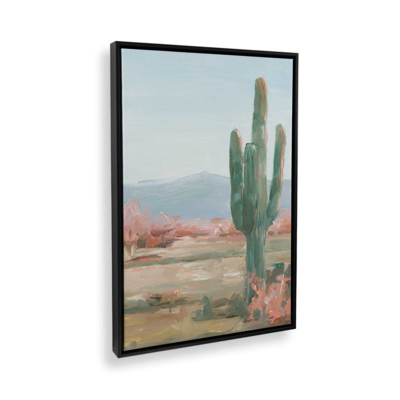 «Timeless Saguaro Cactus II», H 12,75 po x l 8,75 po, Noir satiné