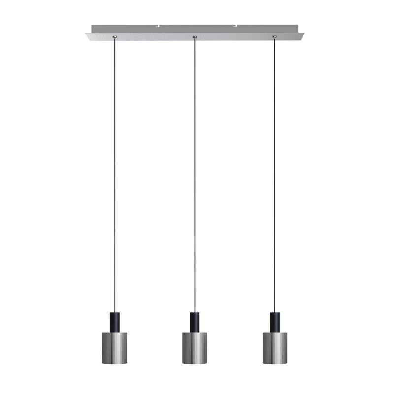 Essoura 3 - Light Kitchen Island Pendant, Black/Nickel