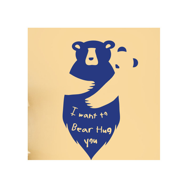 Non-Wall Damaging Wall Decal, Large, Dark Blue