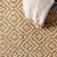 Tapis en jute naturel à gros losanges tissé à la main Mcgowan-1640305762
