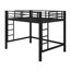 Lit mezzanine surélevé avec échelle simple et rampes de protection-27520810