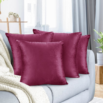 Housse de coussin en velours 