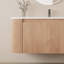 Meuble-lavabo mural 36 po avec comptoir, lavabo en céramique Arcora
