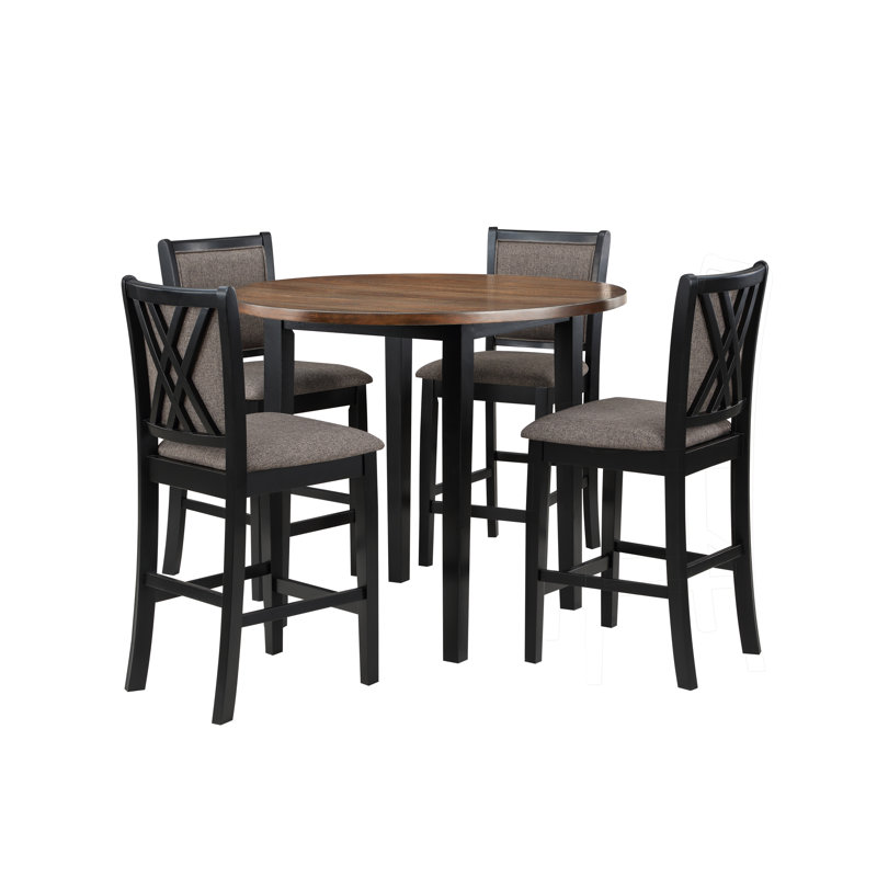 Gimlet 4-Person Counter Height Solid Wood Dining Set