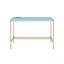 Bureau d'écriture bleu bébé et or avec USB-291470265