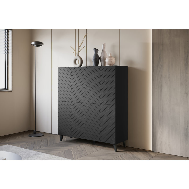 120cm Sideboard, Black