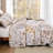 3-Piece Floral Quilt Set Soft Cozy Microfiber Lightweight All-Season Bedspread Coverlet-123215417-123215402