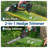 Wireless 2-in-1 Grass Shear & Shrub Trimmer – 20V Handheld Electric Hedge Cutter with 2 x 2.0Ah Batteries, Type-C Charging, Charge Base – Lake Blue PT3262c