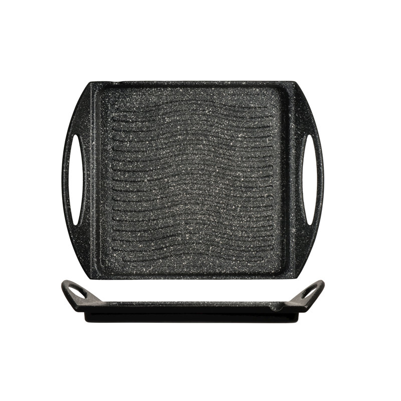 Aluminium Grill Pan / Griddle Set, 25cm