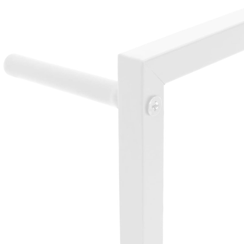 Mervi 60 cm L Steel 4 - Bar Wall Mounted Towel Bar, White