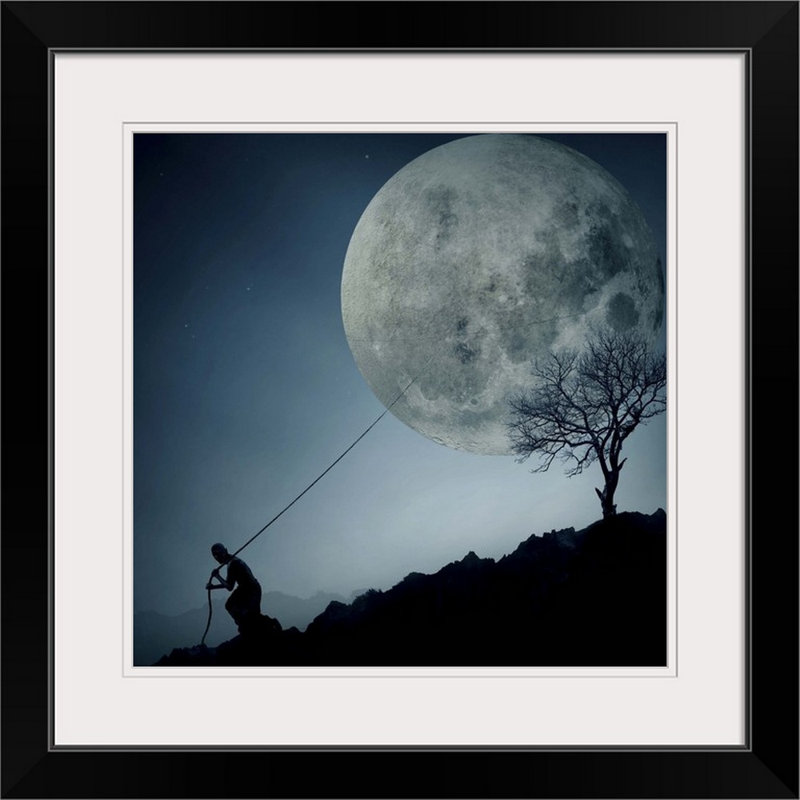 1 x photographie «The Dreamer» par final toto, reproduction d'art, H 24 po x l 24 po x P 1 po, Cadre noir