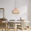 Luminaire suspendu en rotin naturel 1 lumière-108876057