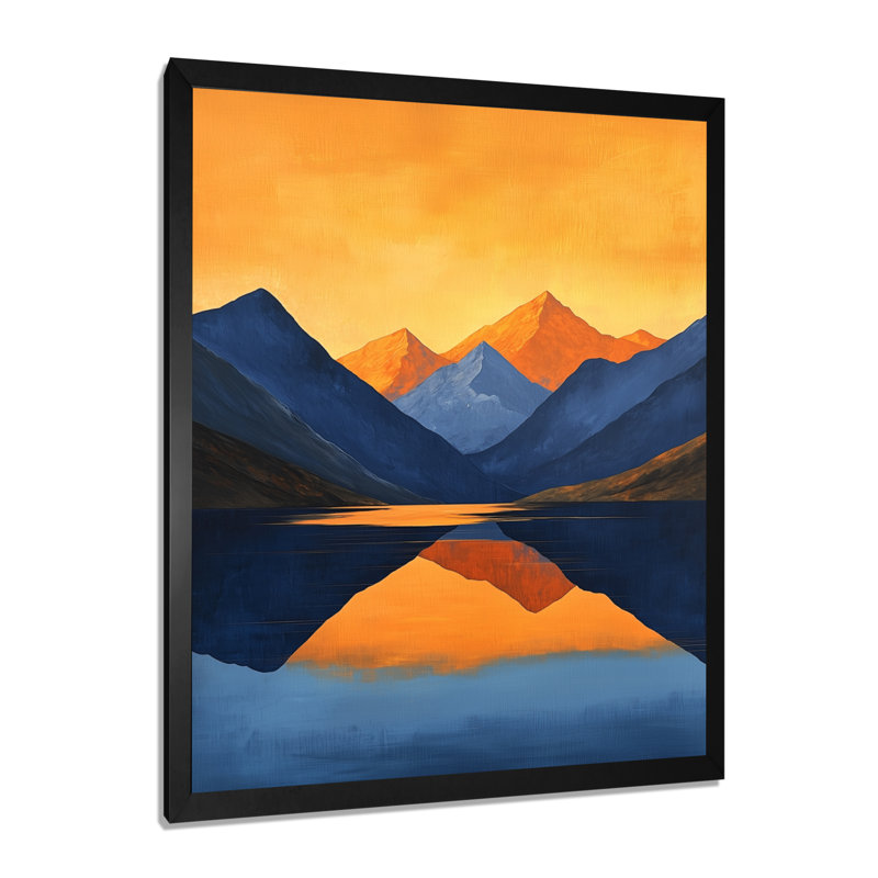 Genrikh - paysages, impressions sur toile, H 40 po x l 30 po, Picture Frame Print, Noir, noir, noir, noir