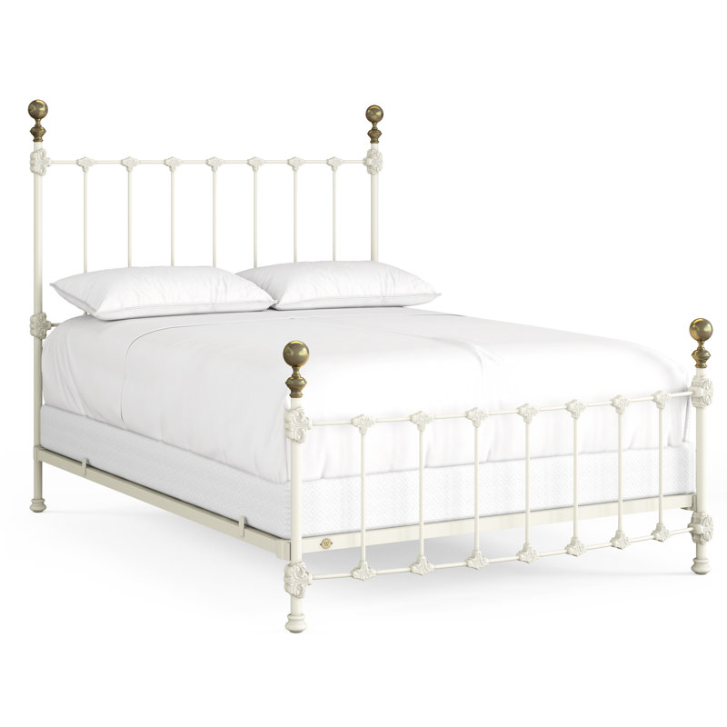 151 Palatial Bed | Complete Standard, Gloss Off-White, Queen