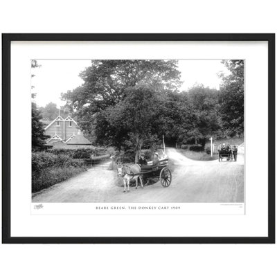 Beare Green, The Donkey Cart 1909 by Francis Frith - Single Picture Frame Print