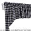 Rideau de café pointu Gingham-1232162816