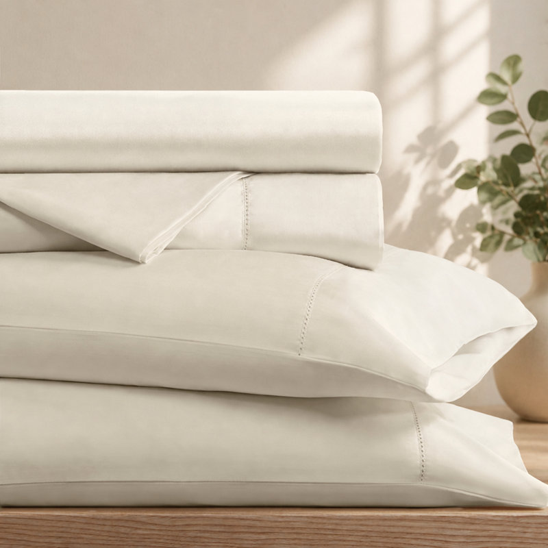 Ensemble de draps en coton Luxe Supima, Grand lit, Beige