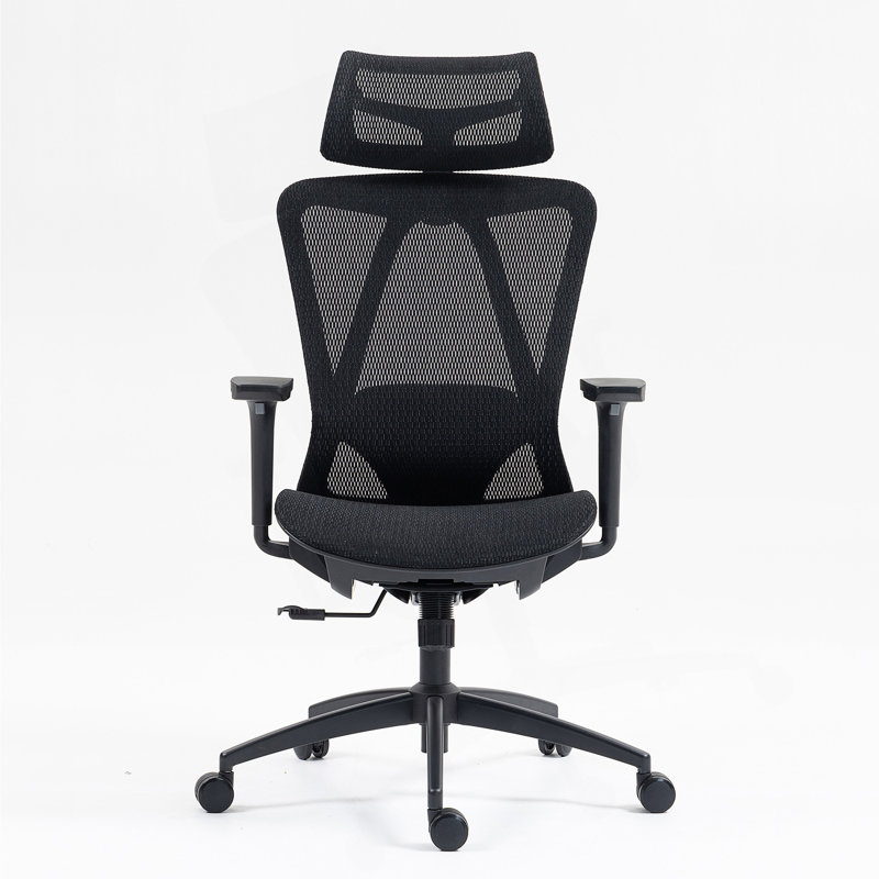 High Back Mesh Office Chair, Black, Black