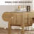 53.5-Inch Modern Sofa Table, Wood Arched Console Table Behind Couch With Drawers And Charging Station For Entryway, Living Room, Foyer, Hallway, And Office-1081395190
